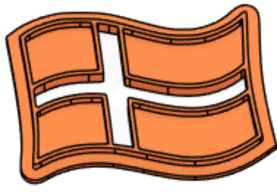 Billede af DK flag 2